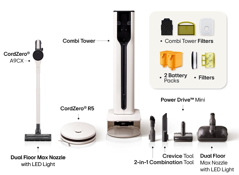 Image displaying Combi Tower accessories.	