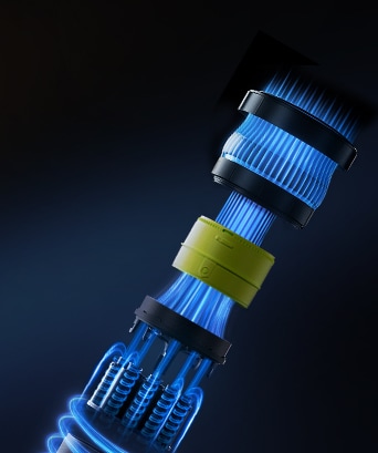 Smart Inverter Motor™ diagram highlighting internal components.