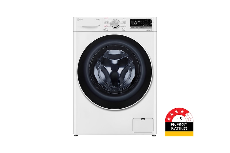 Front view of 8kg Series 5 Slim Front Load Washer - Steam WV5-1208W