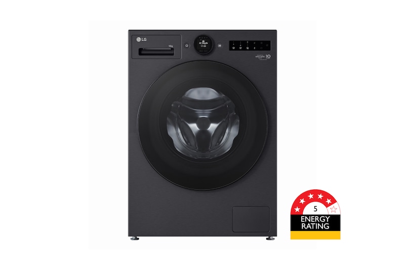 Front view of 10kg Series 10 Front Load Washer - ezDispense WX10-1410MB