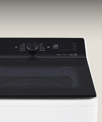 LG washing machine's intuitive digital dial control