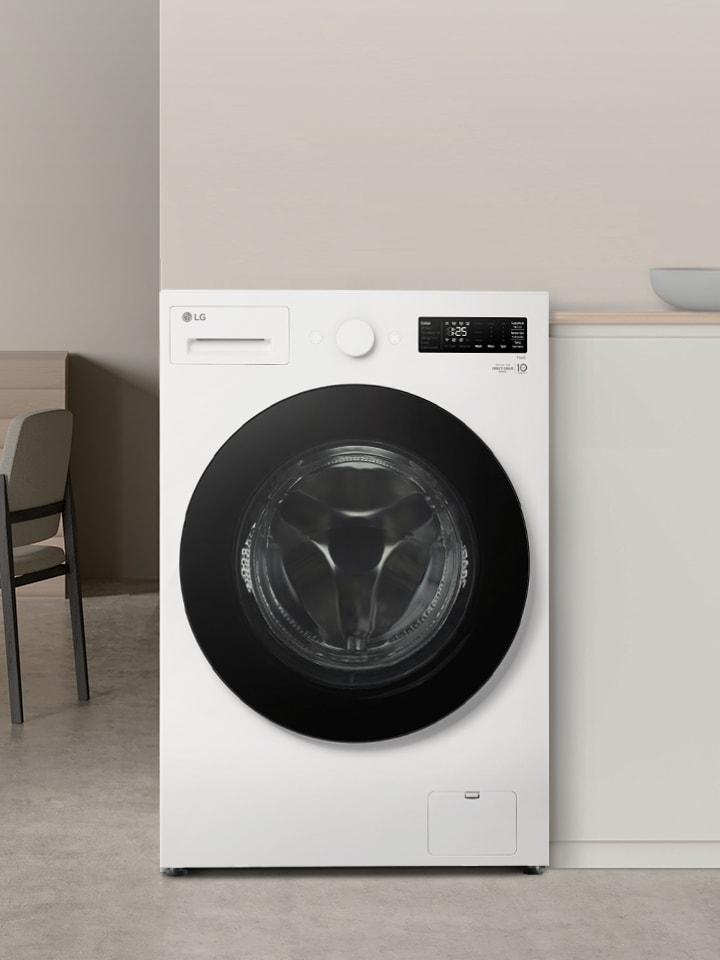 It shows the image of the interior of the washing machine