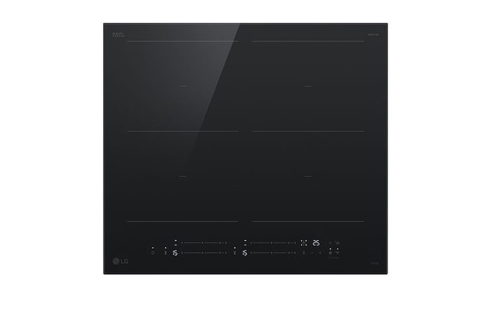 LG 60cm Induction Cooktop, 4 Cook Zones, 2 Flexi, BCI607B4BG