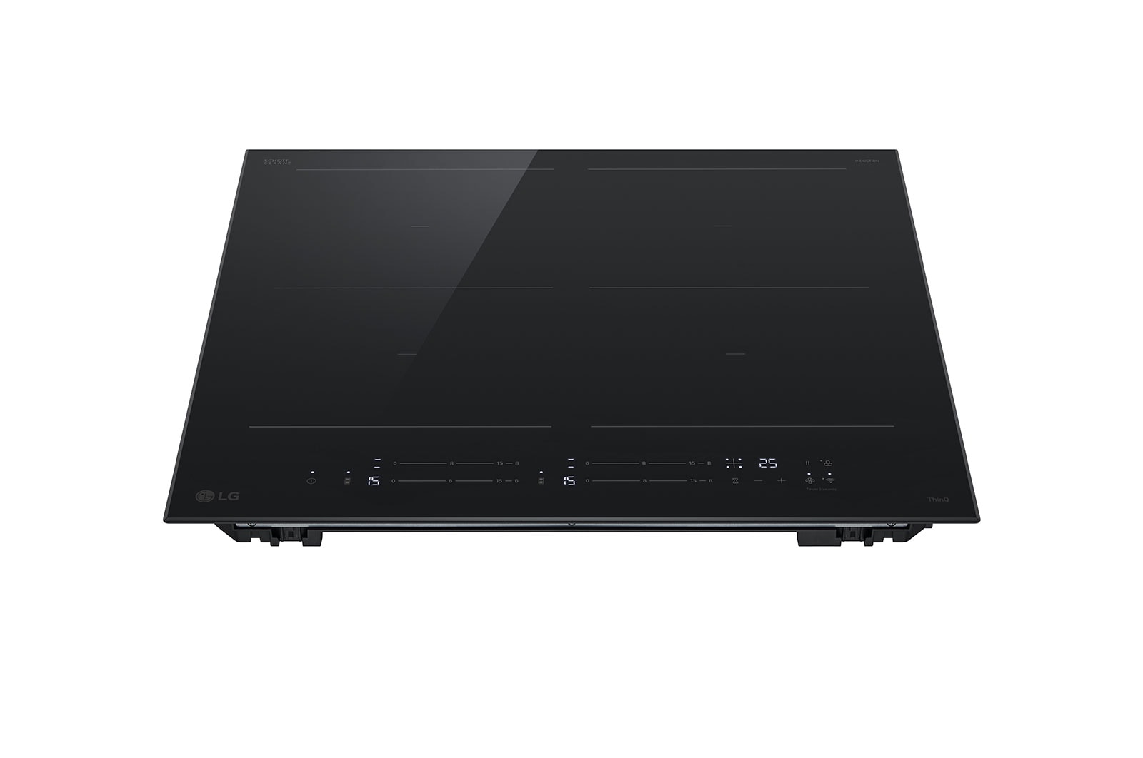 LG 60cm Induction Cooktop, 4 Cook Zones, 2 Flexi, BCI607B4BG