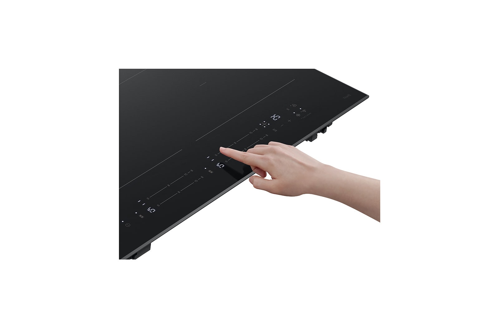 LG 60cm Induction Cooktop, 4 Cook Zones, 2 Flexi, BCI607B4BG