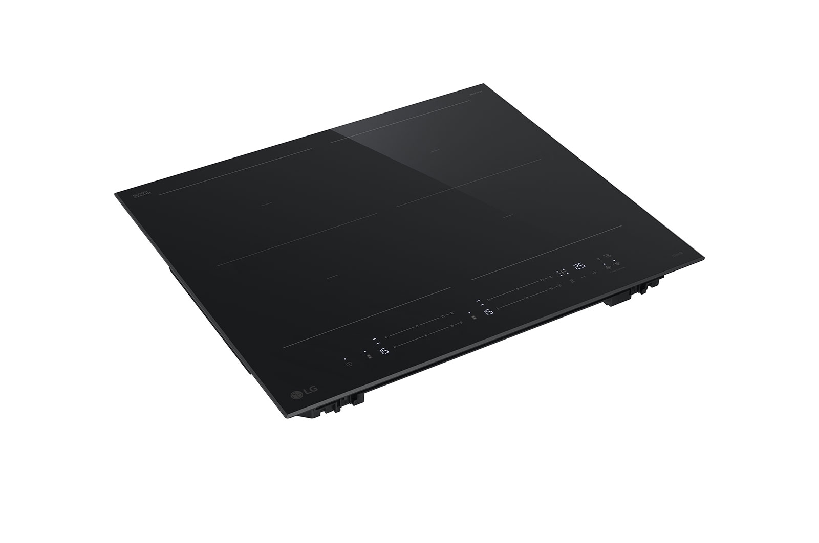 LG 60cm Induction Cooktop, 4 Cook Zones, 2 Flexi, BCI607B4BG