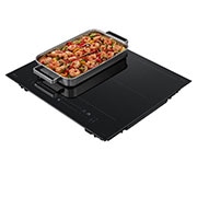 LG 60cm Induction Cooktop, 4 Cooking Zones incl. 2 Flexi – with Power Boost, BCI607B4BG