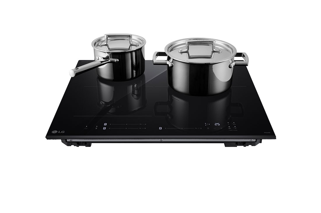 LG 60cm Induction Cooktop, 3 Cooking Zones incl. 1 Flexi – with Power Boost, BCI607T3BG