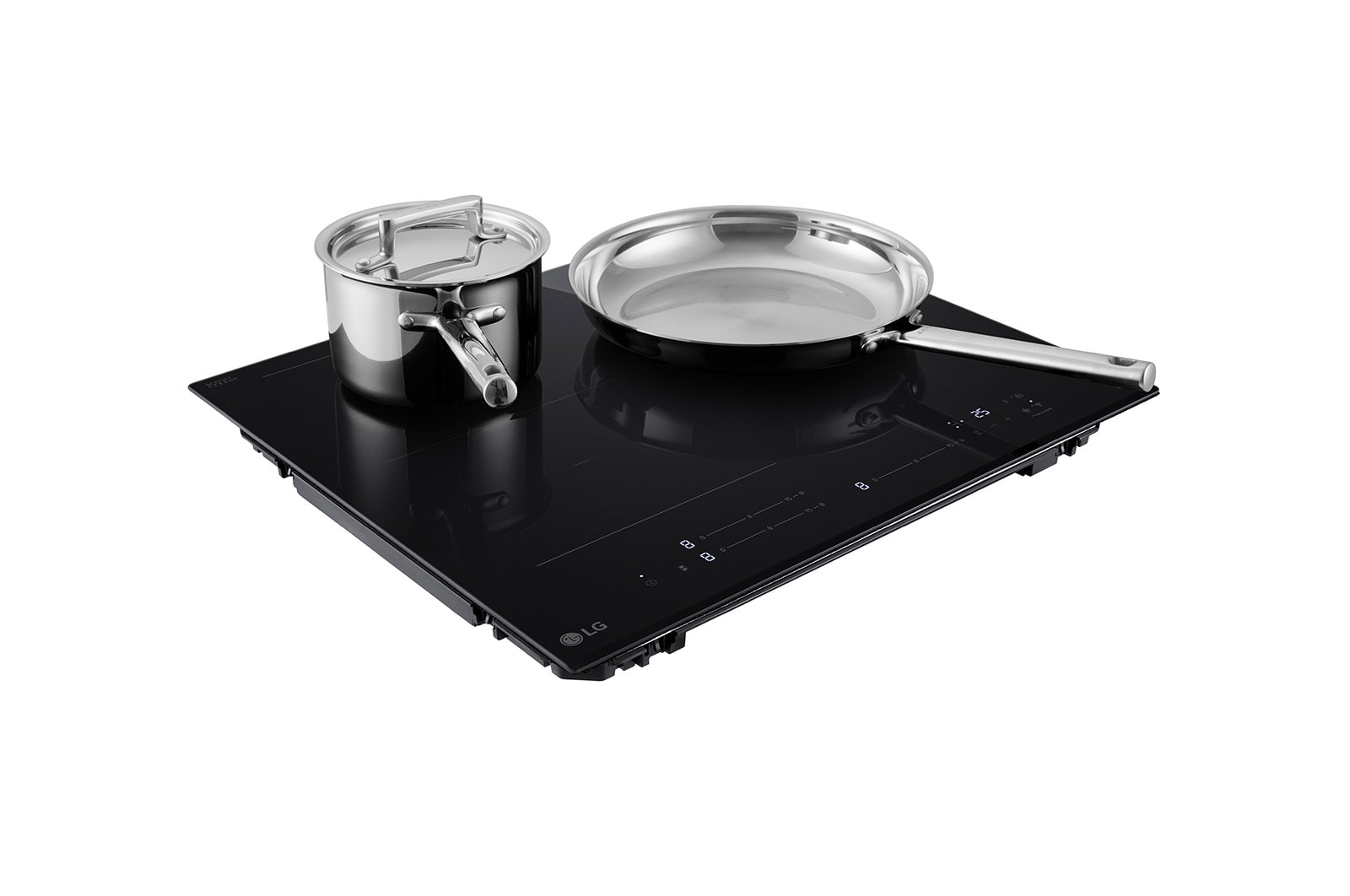 LG 60cm Induction Cooktop, 3 Cook Zones, 1 Flexi, BCI607T3BG