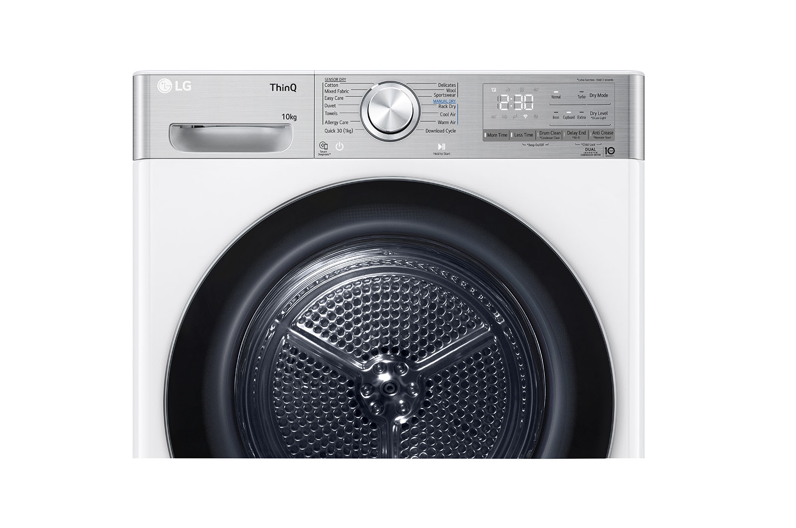 LG 10kg Series 10 Heat Pump Dryer - 9 Star, DVH10-10W