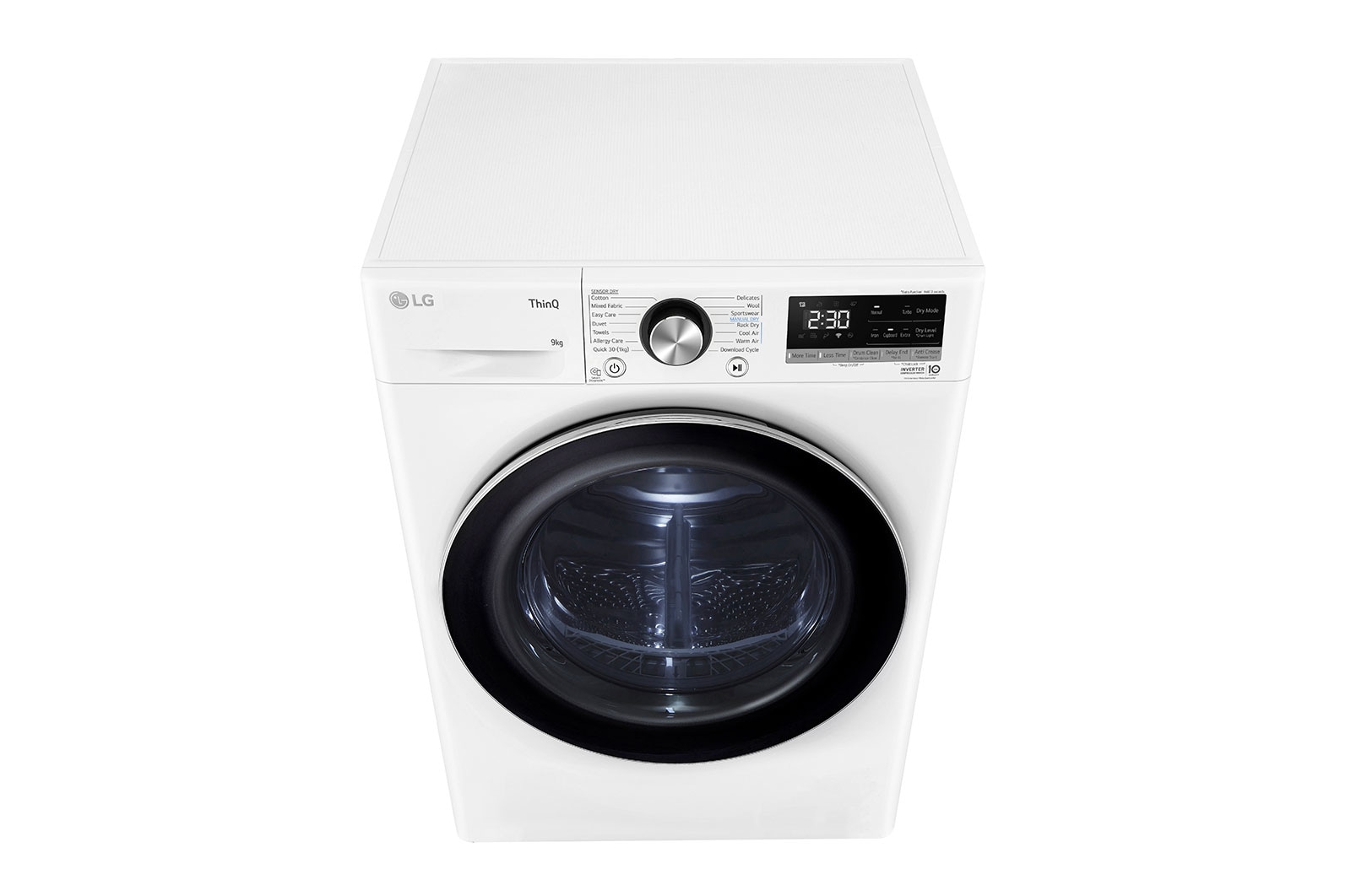 LG 9kg Series 9 Heat Pump Dryer with Auto Cleaning Condenser, DVH9-09W