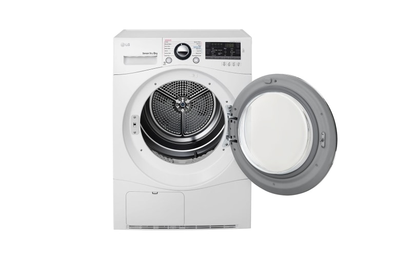 LG 8kg Condensing Dryer in White Finish  with Tag On function, TD-C80NPW