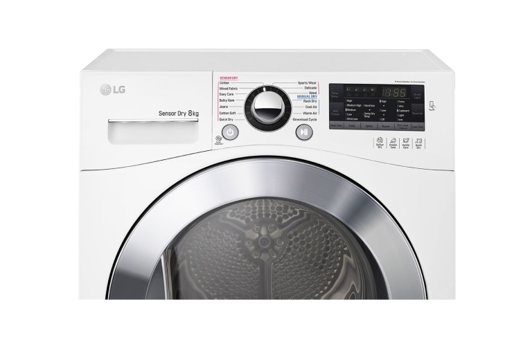 LG 8kg Condensing Dryer in White Finish  with Tag On function, TD-C80NPW