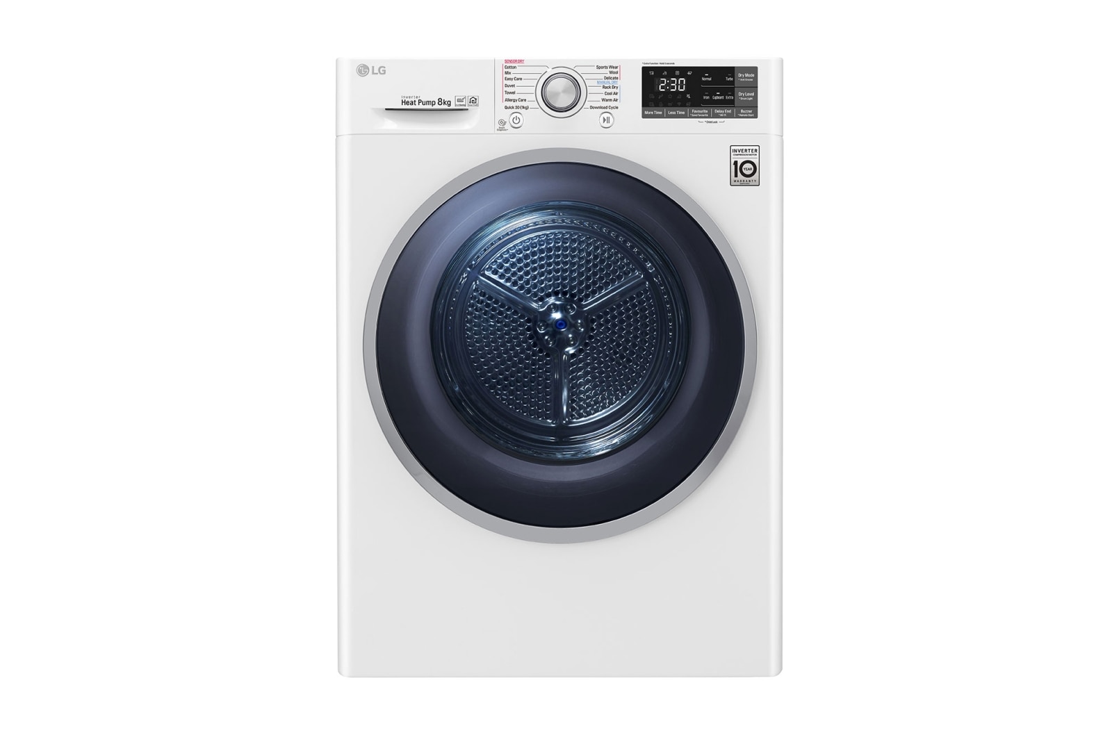 LG 8kg Heat Pump Dryer with Inverter Control, TD-H803CSW