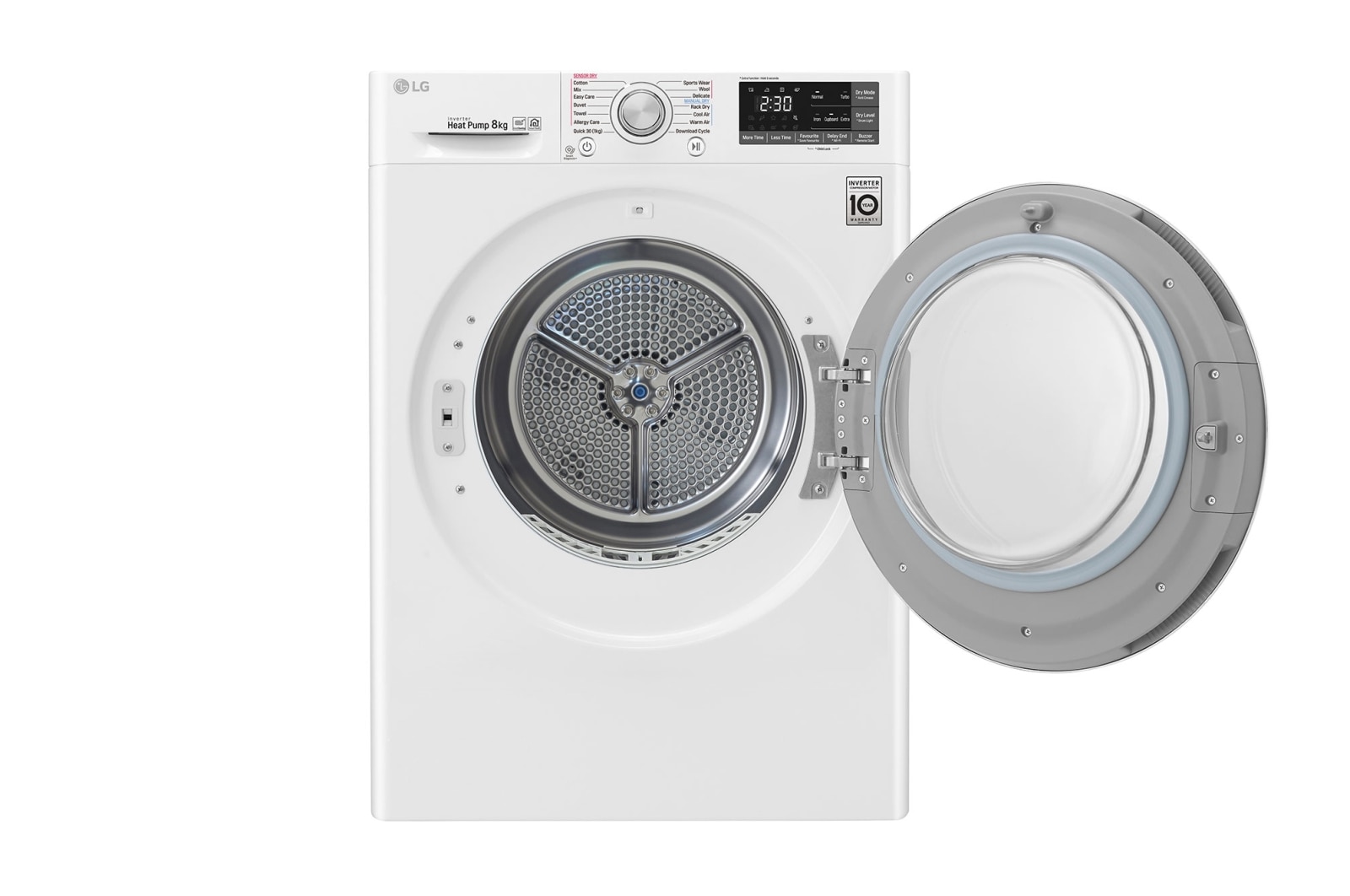 LG 8kg Heat Pump Dryer with Inverter Control, TD-H803CSW