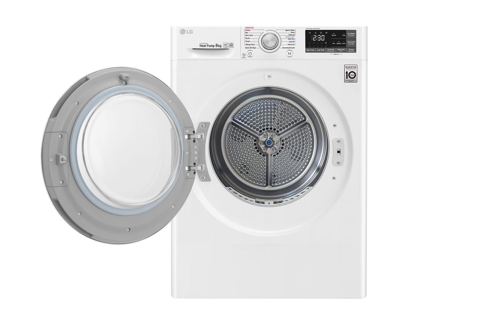 LG 8kg Heat Pump Dryer with Inverter Control, TD-H803CSW