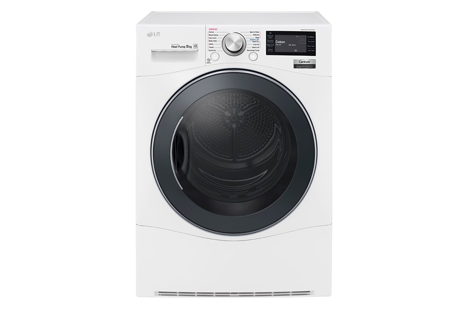 Front view of 9kg Centum™ Heat Pump Dryer with Inverter Control TD-H901MW