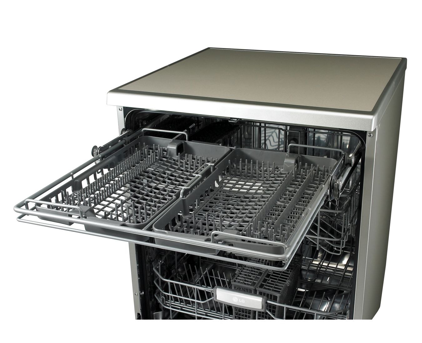 LG 14 Place Setting Anti-fingerprint Stainless Dishwasher with Direct Drive Motor, LD-1482T4