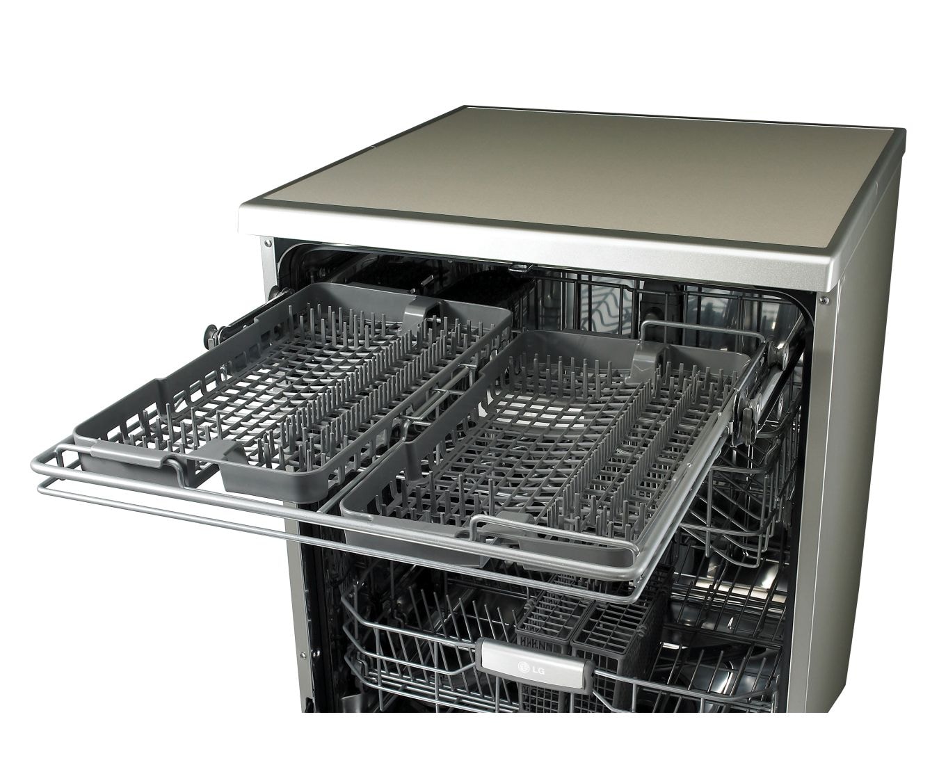 LG 14 Place Setting Anti-fingerprint Stainless Dishwasher with Direct Drive Motor, LD-1482T4