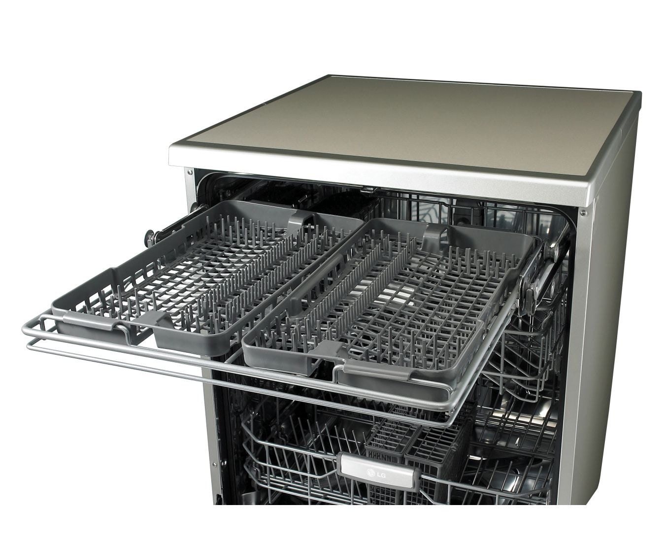 LG 14 Place Setting Anti-fingerprint Stainless Dishwasher with Direct Drive Motor, LD-1482T4