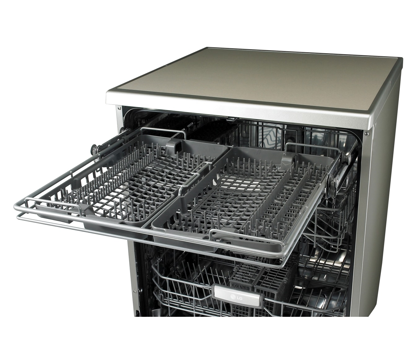 LG 14 Place Setting Anti-fingerprint Stainless Dishwasher with TrueSteam™, LD-1485T4