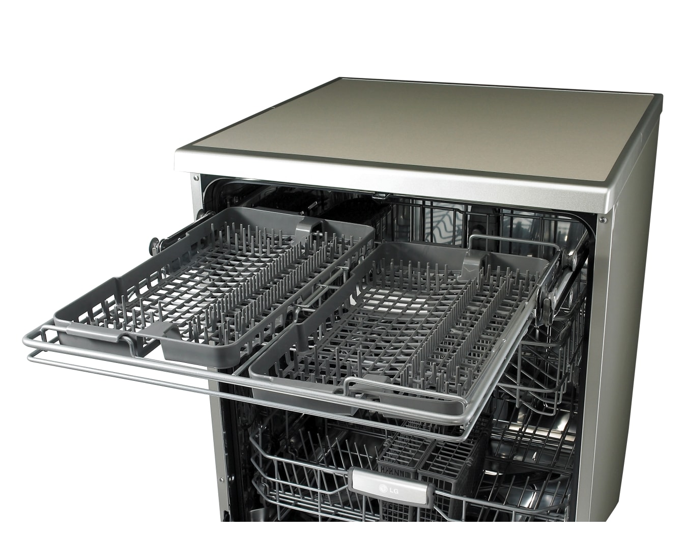 LG 14 Place Setting Anti-fingerprint Stainless Dishwasher with TrueSteam™, LD-1485T4