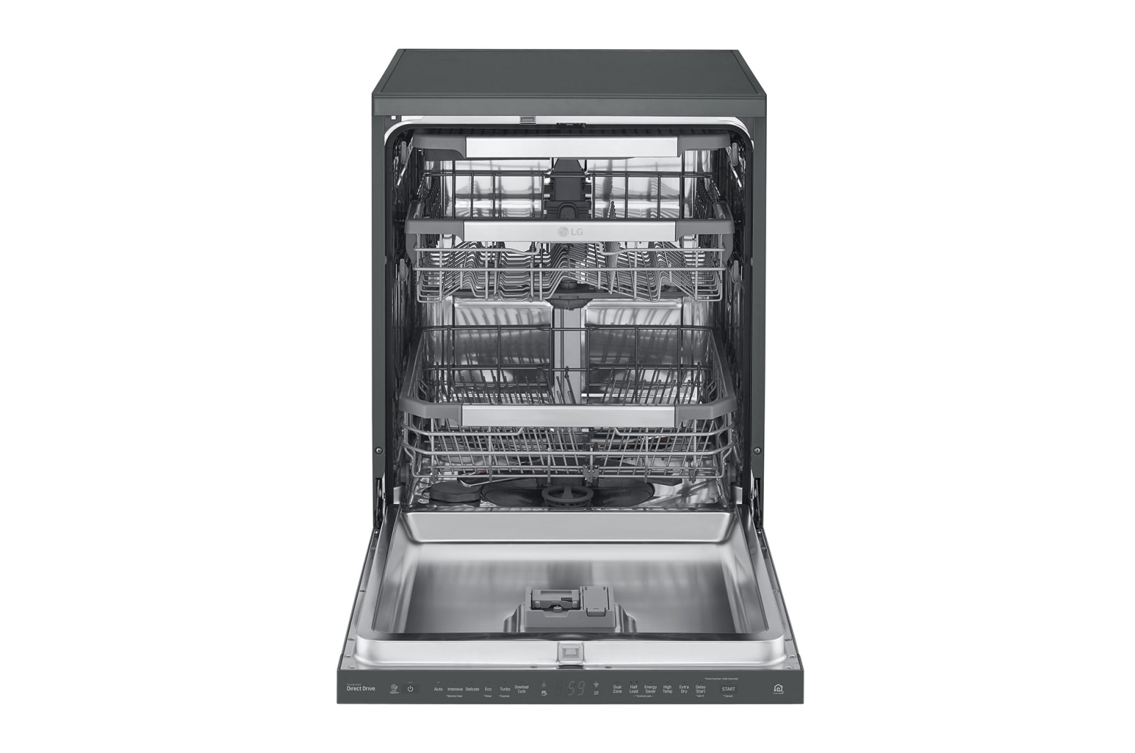 LG 15 Place QuadWash® Dishwasher in Matte Black Finish - Free Standing XD3A15MB, XD3A15MB