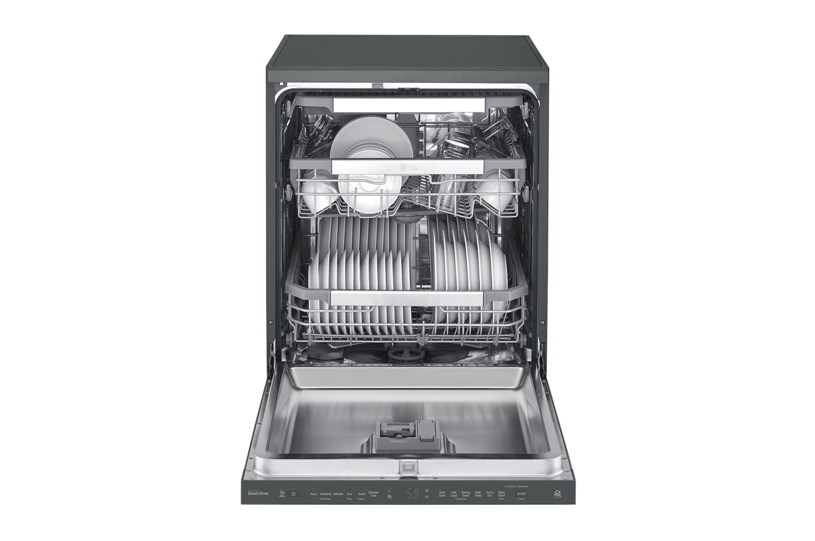 LG 15 Place QuadWash® Dishwasher in Matte Black Finish - Free Standing XD3A15MB, XD3A15MB