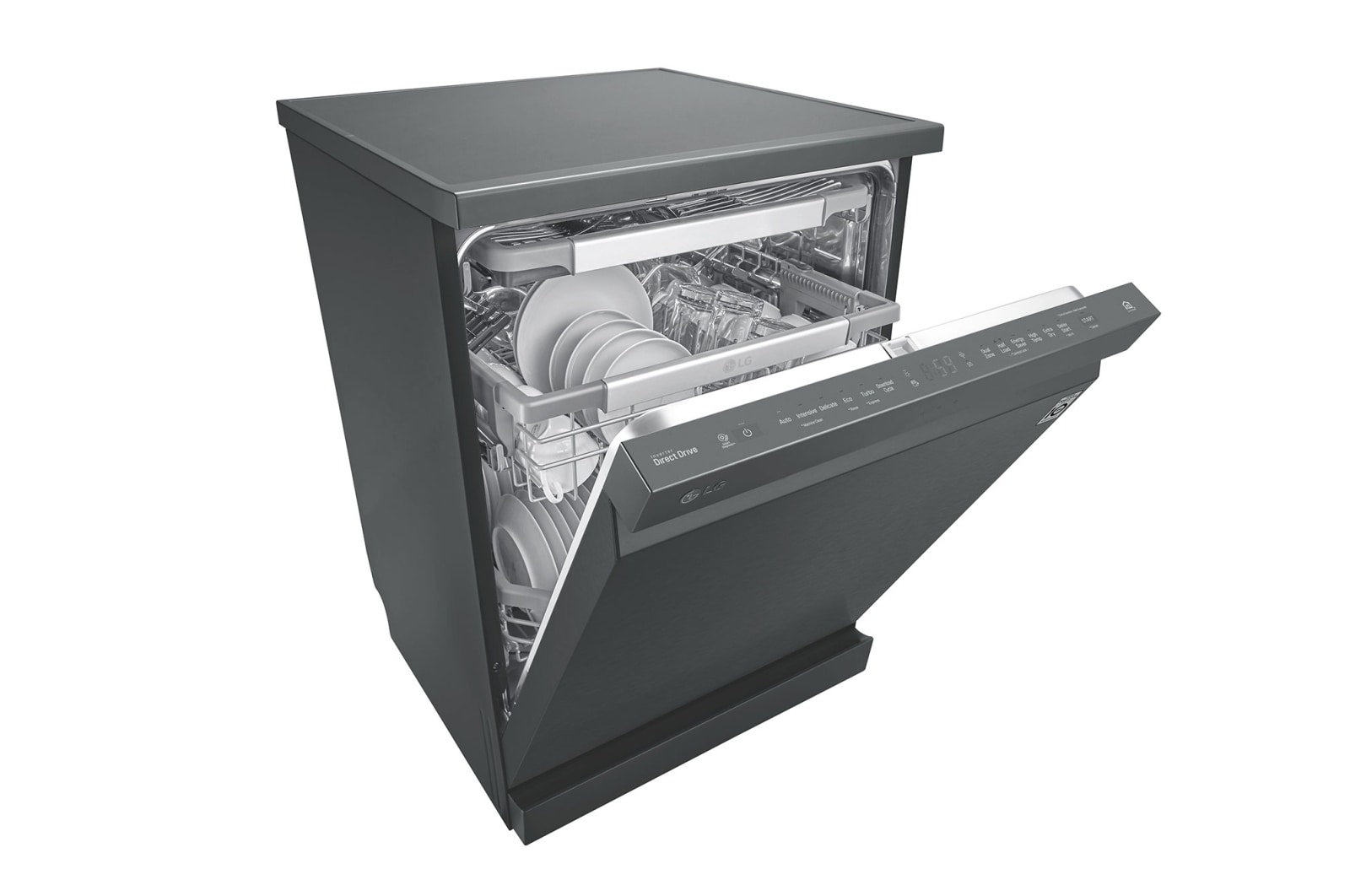 LG 15 Place QuadWash® Dishwasher in Matte Black Finish - Free Standing XD3A15MB, XD3A15MB