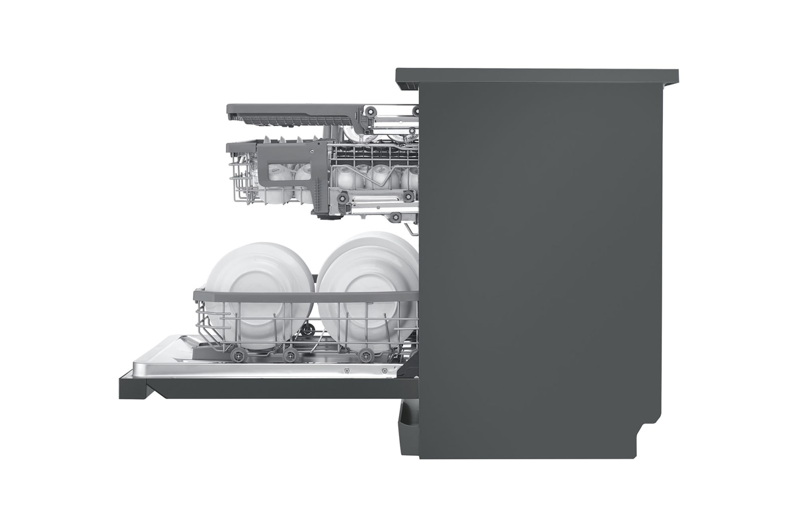 LG 15 Place QuadWash® Dishwasher in Matte Black Finish - Free Standing XD3A15MB, XD3A15MB