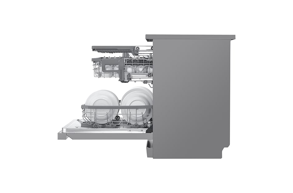 LG 15 Place QuadWash® Dishwasher with Auto Open Dry in Noble Steel Finish - Free Standing, XD3A15NS