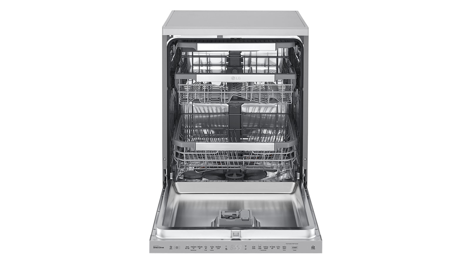 LG 15 Place QuadWash® Dishwasher with Auto Open Dry in Noble Steel Finish - Free Standing, XD3A15NS