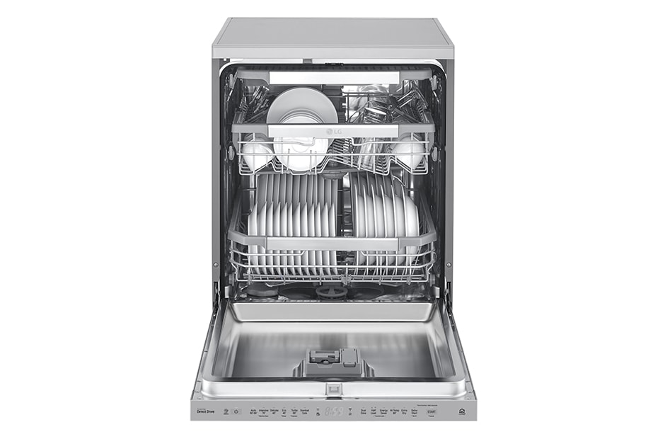 LG 15 Place QuadWash® Dishwasher with Auto Open Dry in Noble Steel Finish - Free Standing, XD3A15NS