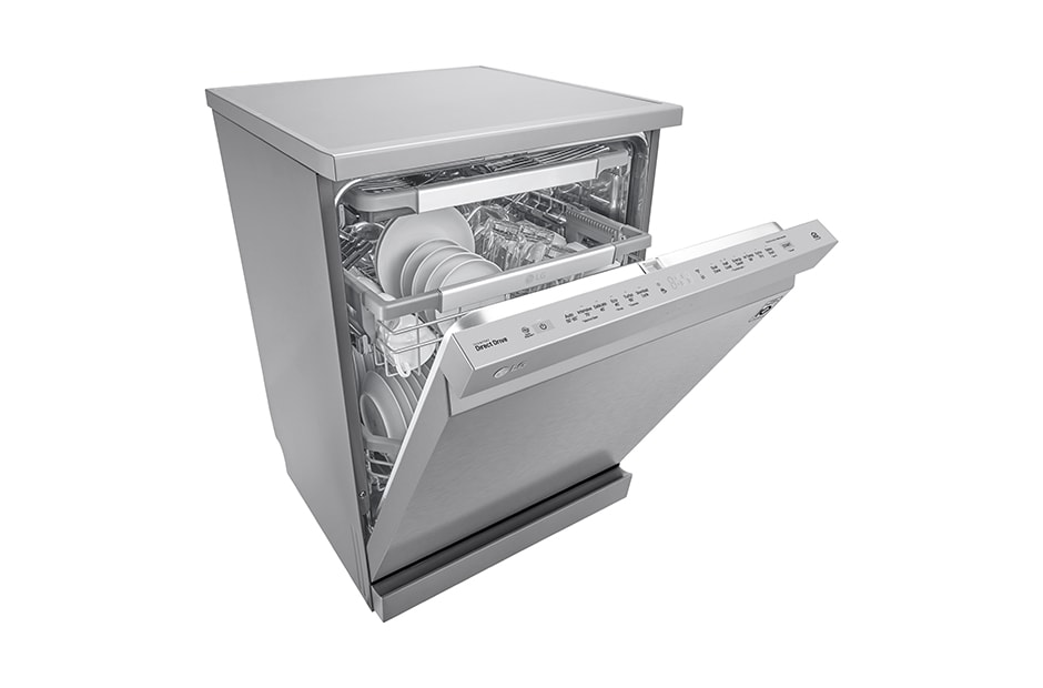 LG 15 Place QuadWash® Dishwasher with Auto Open Dry in Noble Steel Finish - Free Standing, XD3A15NS