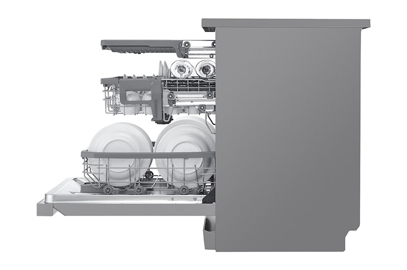 LG 15 Place QuadWash<sup>®</sup> Dishwasher - Freestanding, XD3A15NS