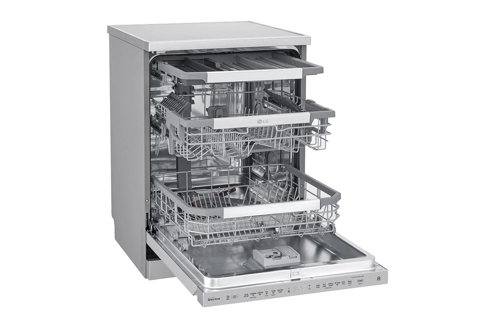 LG 15 Place QuadWash<sup>®</sup> Dishwasher - Freestanding, XD3A15NS