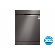 LG 15 Place QuadWash® Dishwasher with Auto Open Dry in Black Stainless Finish with TrueSteam™ - Free Standing, XD3A25BS