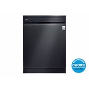 LG 15 Place QuadWash® Dishwasher with Auto Open Dry in Matte Black Finish with TrueSteam™ - Free Standing, XD3A25MB