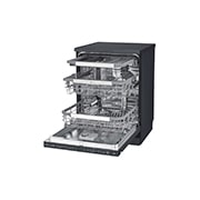 LG 15 Place QuadWash® Dishwasher with Auto Open Dry in Matte Black Finish with TrueSteam™ - Free Standing, XD3A25MB