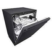 LG 15 Place QuadWash® Dishwasher with Auto Open Dry in Matte Black Finish with TrueSteam™ - Built-Under, XD3A25UMB