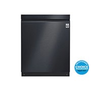 LG 15 Place QuadWash® Dishwasher with Auto Open Dry in Matte Black Finish with TrueSteam™ - Built-Under, XD3A25UMB