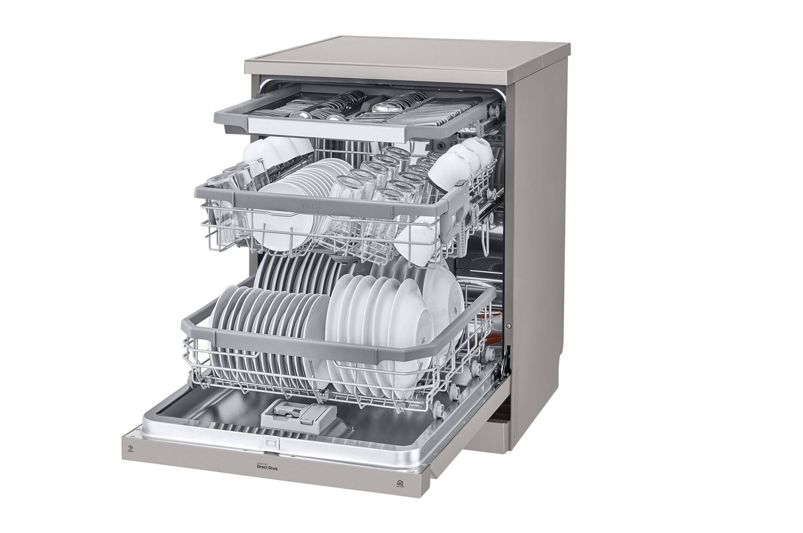 LG 15 Place QuadWash® Dishwasher - Freestanding, XD4B15PS