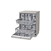 LG 14 Place QuadWash® Dishwasher in Platinum Steel Finish with TrueSteam™ - Free Standing, XD4B24PS