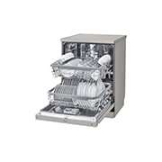 LG 14 Place QuadWash® Dishwasher in Platinum Steel Finish with TrueSteam™ - Free Standing, XD4B24PS