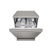 LG 14 Place QuadWash® Dishwasher in Platinum Steel Finish with TrueSteam™ - Free Standing, XD4B24PS