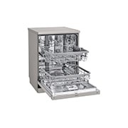 LG 14 Place QuadWash® Dishwasher in Platinum Steel Finish with TrueSteam™ - Free Standing, XD4B24PS