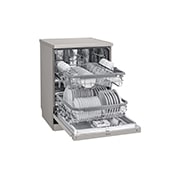 LG 14 Place QuadWash® Dishwasher in Platinum Steel Finish with TrueSteam™ - Free Standing, XD4B24PS