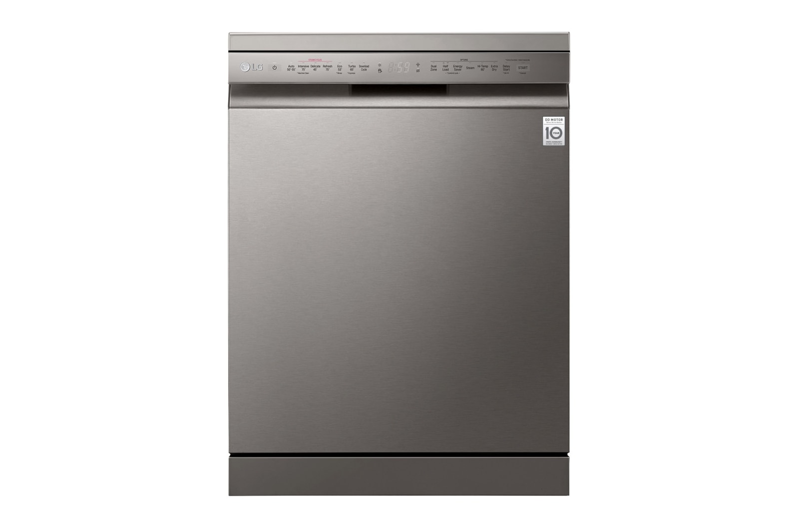 LG 14 Place QuadWash® Dishwasher in Platinum Steel Finish with TrueSteam™ - Free Standing, XD4B24PS