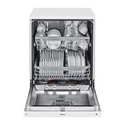 LG 14 Place QuadWash® Dishwasher Finished in White with TrueSteam™ - Free Standing, XD4B24WH