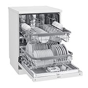 LG 14 Place QuadWash® Dishwasher Finished in White with TrueSteam™ - Free Standing, XD4B24WH